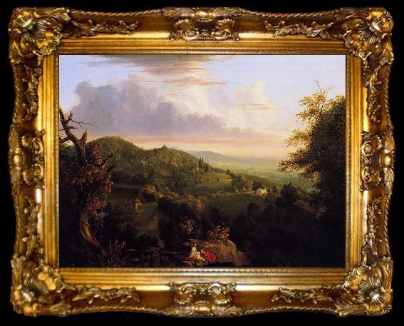 framed  Thomas Cole View of Monte Video, Seat of Daniel, ta009-2